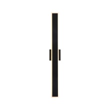 Golden 4072-OWL36 SNB - Golden Lighting Obsidian Integrated LED 35in Outdoor Wall in Sand Black